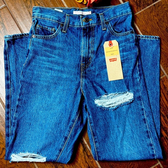 Levi's Denim - Levi's High Waisted Distressed Mom Denim Jeans